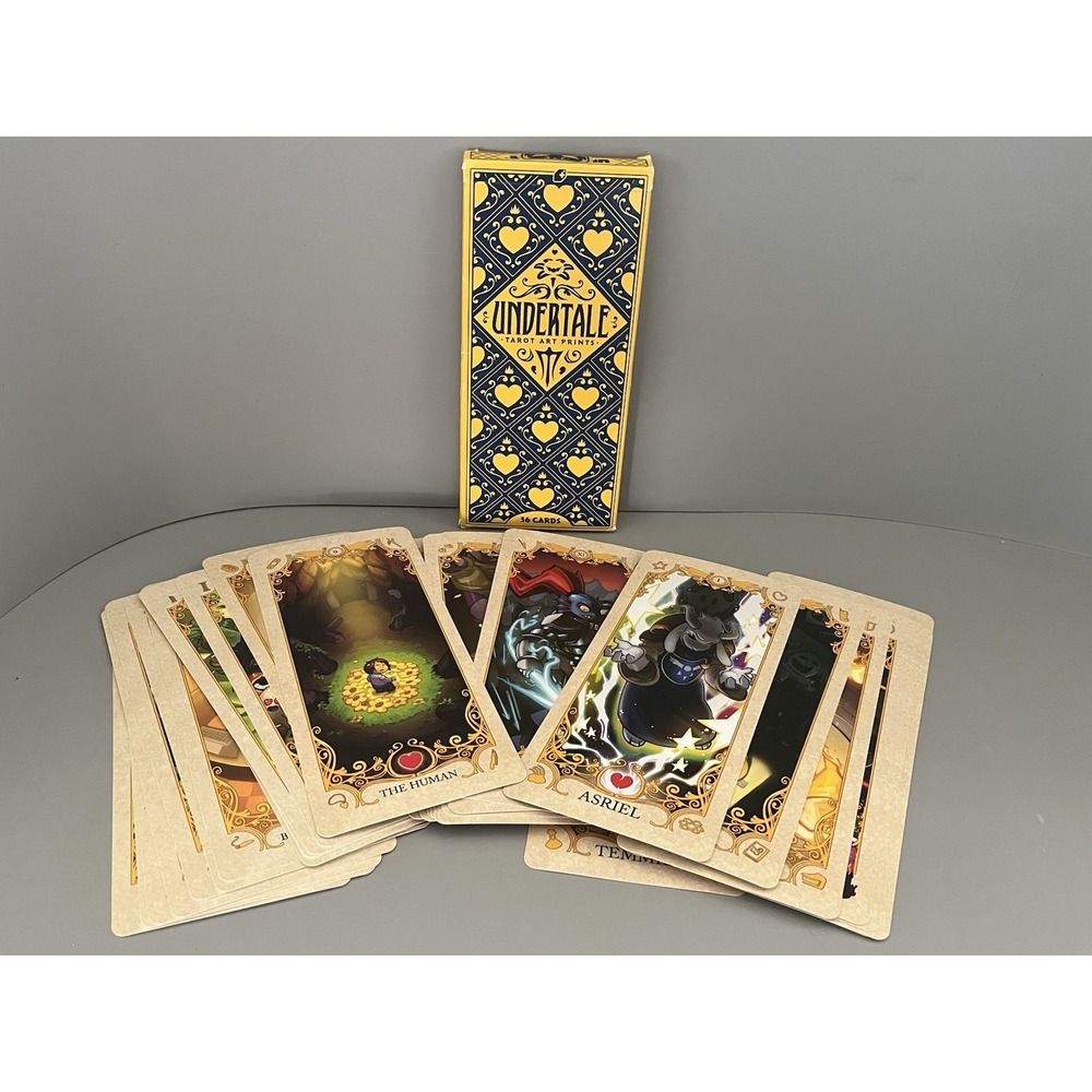 Undertale Tarot Card Deck Art Print Set of 36 - 3 X 7"- Nice Condition
